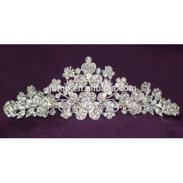 Charming Design Discount Shiny Crystal Bridal Crown Custom Wedding Tiara